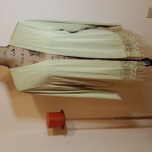 Matana pastel green open front cardigan sz Large